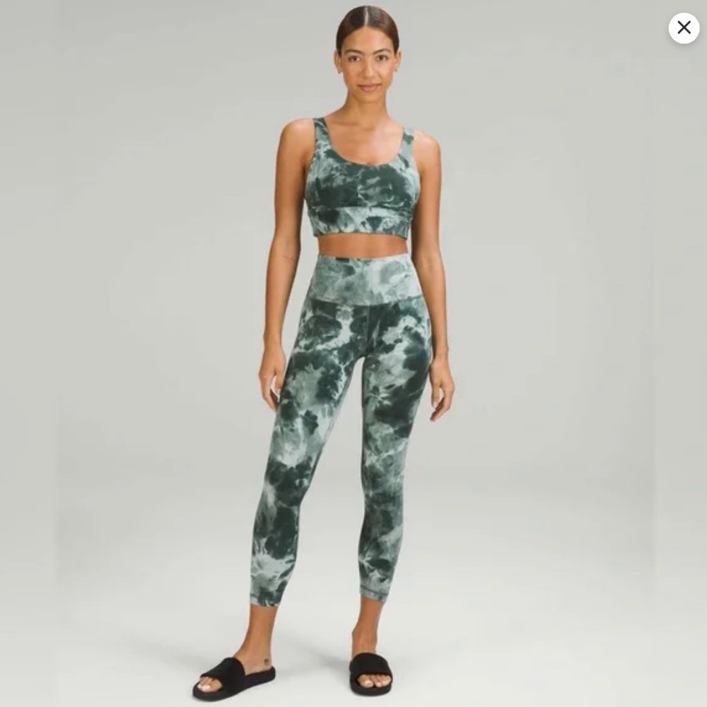 lululemon athletica Green Tie-Dye High-Rise Leggings